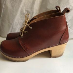 Sandgrens Swedish wooden clog boots size 37